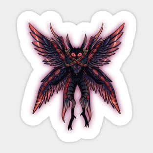 Mysterious Guardian: Cryptid Mothman Angel Sticker